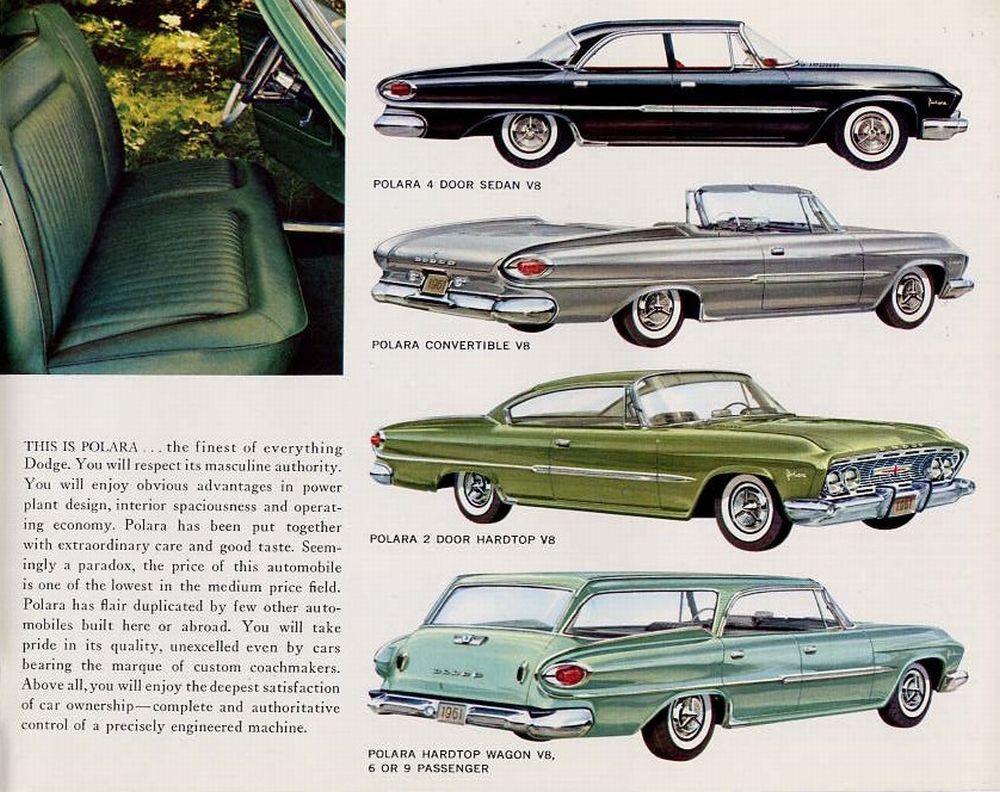 1961 Dodge Dart And Polara Brochure Page 3